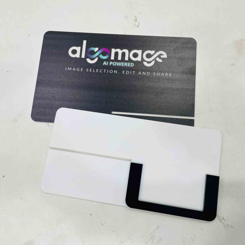 Visiting cards stand with brand or name - Bubbly Decors