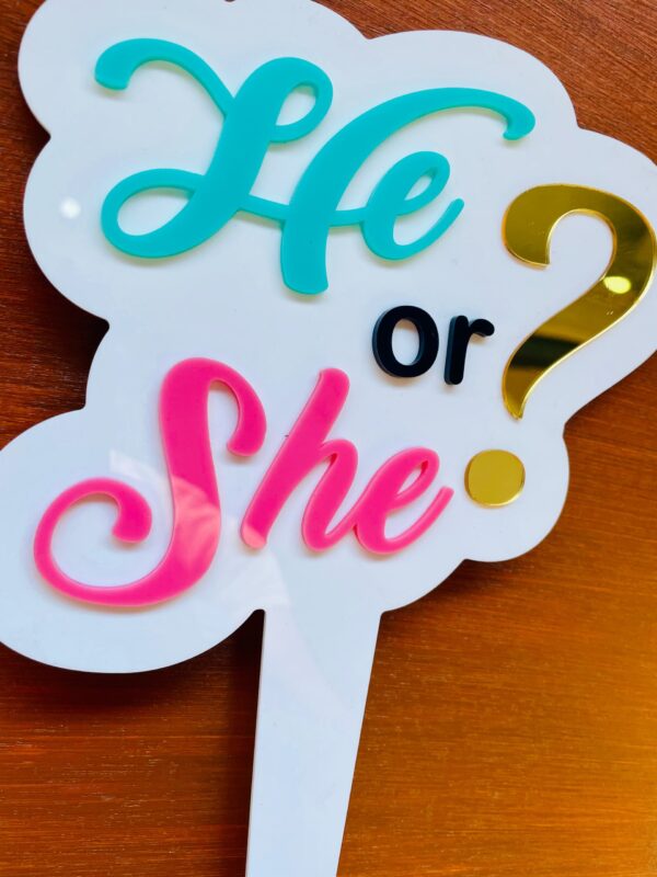 cake topper baby shower - Bubbly Decors