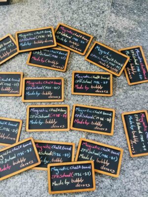Chalk board fridge magnet - Bubbly Decors