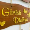 lord venkateswara themed name board - Bubbly Decors