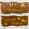 lord venkateswara themed name board - Bubbly Decors