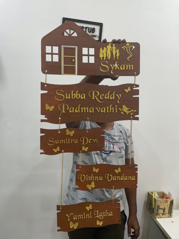 name board 5 step 3 kids - Bubbly Decors