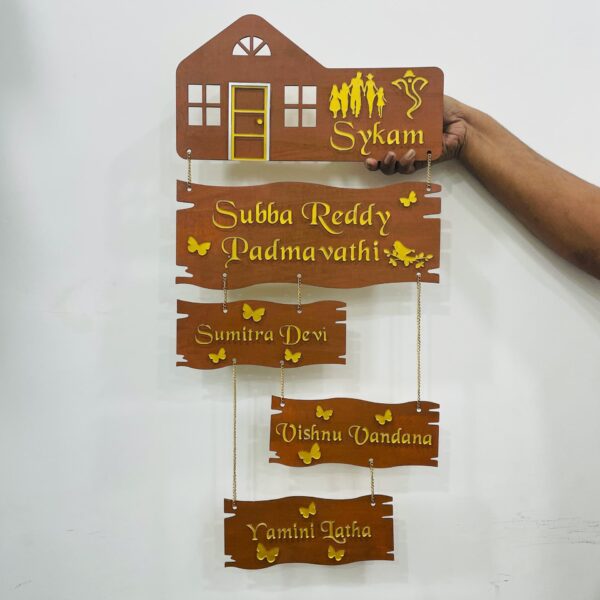 name board 5 step 3 kids - Bubbly Decors