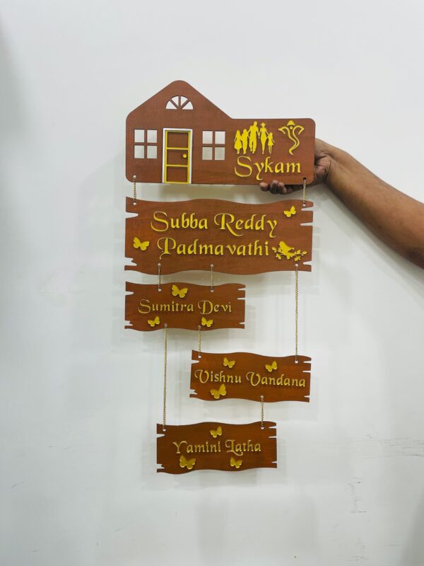 name board 5 step 3 kids - Bubbly Decors