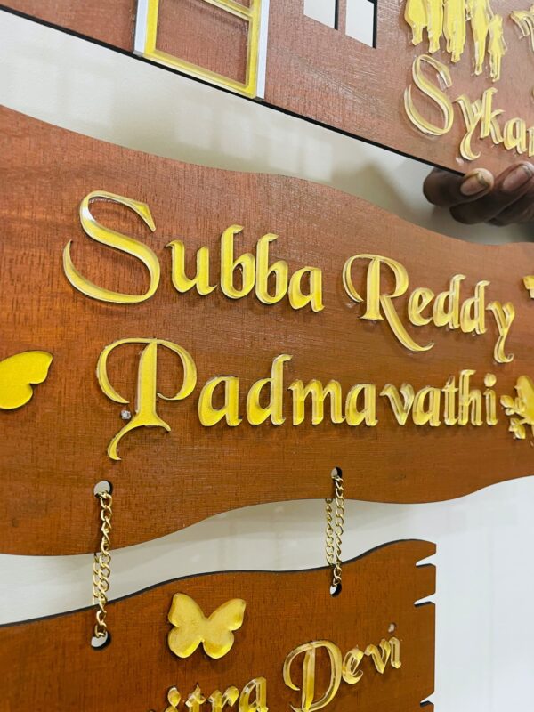 name board 5 step 3 kids - Bubbly Decors
