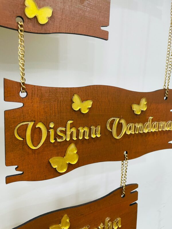 name board 5 step 3 kids - Bubbly Decors