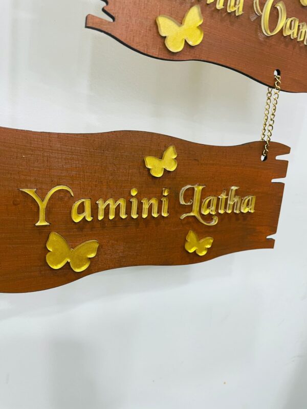 name board 5 step 3 kids - Bubbly Decors