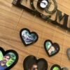 wall clock with photos family - Bubbly Decors