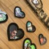 wall clock with photos family - Bubbly Decors