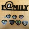 wall clock with photos family - Bubbly Decors