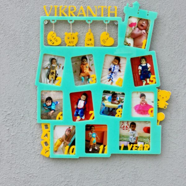 Baby 12 months frame - Bubbly Decors