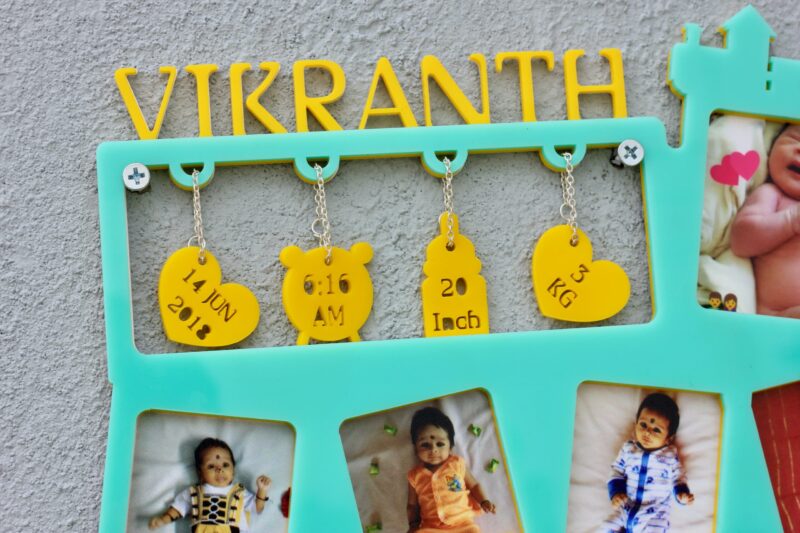 Baby 12 months frame - Bubbly Decors