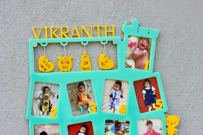 Baby 12 months frame - Bubbly Decors