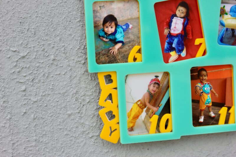Baby 12 months frame - Bubbly Decors