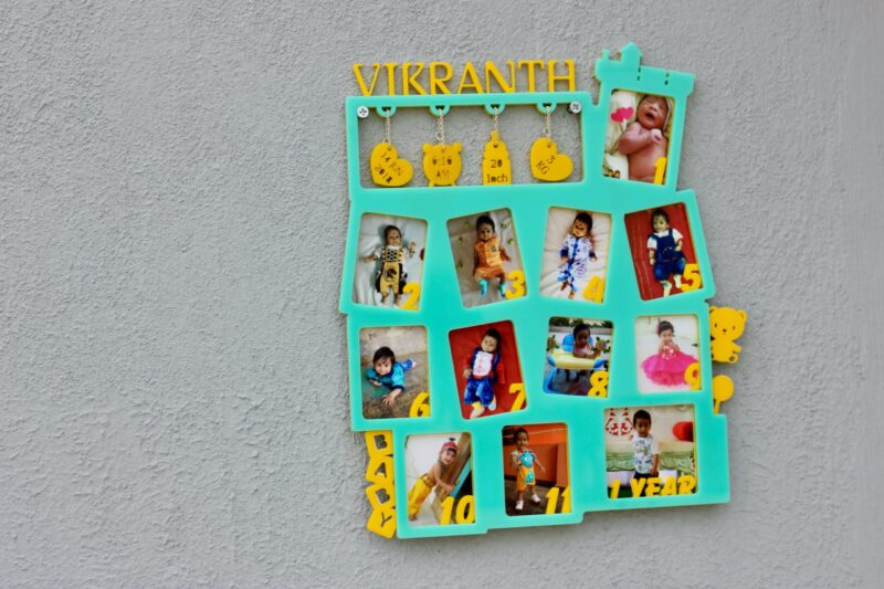 Baby 12 months frame - Bubbly Decors