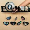 wall clock with photos family - Bubbly Decors
