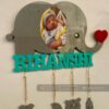Baby details frame elephant theme - Bubbly Decors