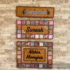 Name board with pattern tiles - Bubbly Decors