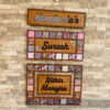 Name board with pattern tiles - Bubbly Decors