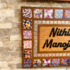 Name board with pattern tiles - Bubbly Decors