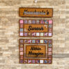 Name board with pattern tiles - Bubbly Decors