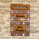 Name board with pattern tiles - Bubbly Decors