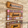 Name board with pattern tiles - Bubbly Decors