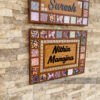 Name board with pattern tiles - Bubbly Decors