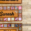 Name board with pattern tiles - Bubbly Decors