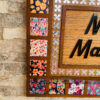 Name board with pattern tiles - Bubbly Decors