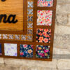 Name board with pattern tiles - Bubbly Decors