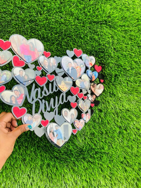 Heart collage Frame - Bubbly Decors