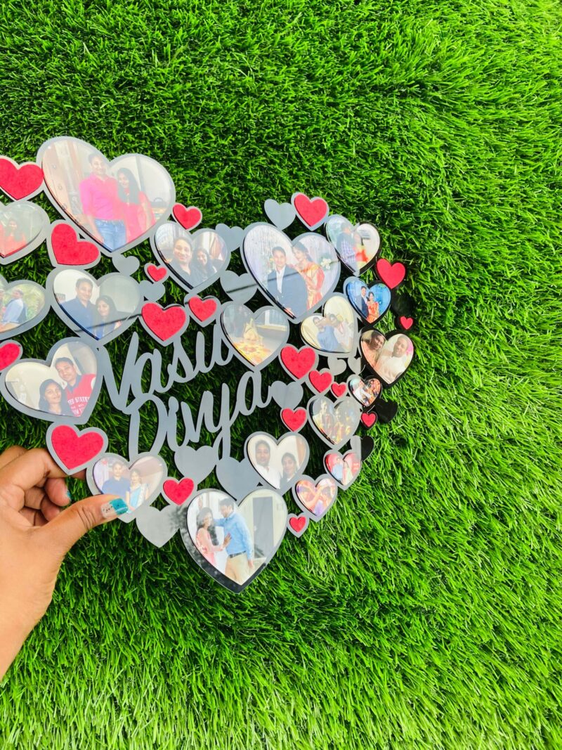 Heart collage Frame - Bubbly Decors