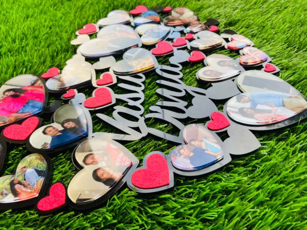 Heart collage Frame - Bubbly Decors