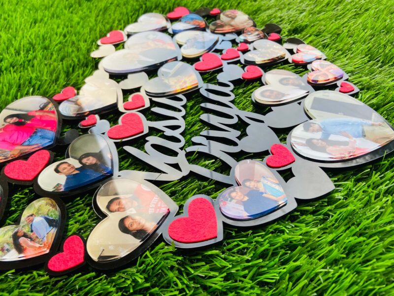 Heart collage Frame - Bubbly Decors