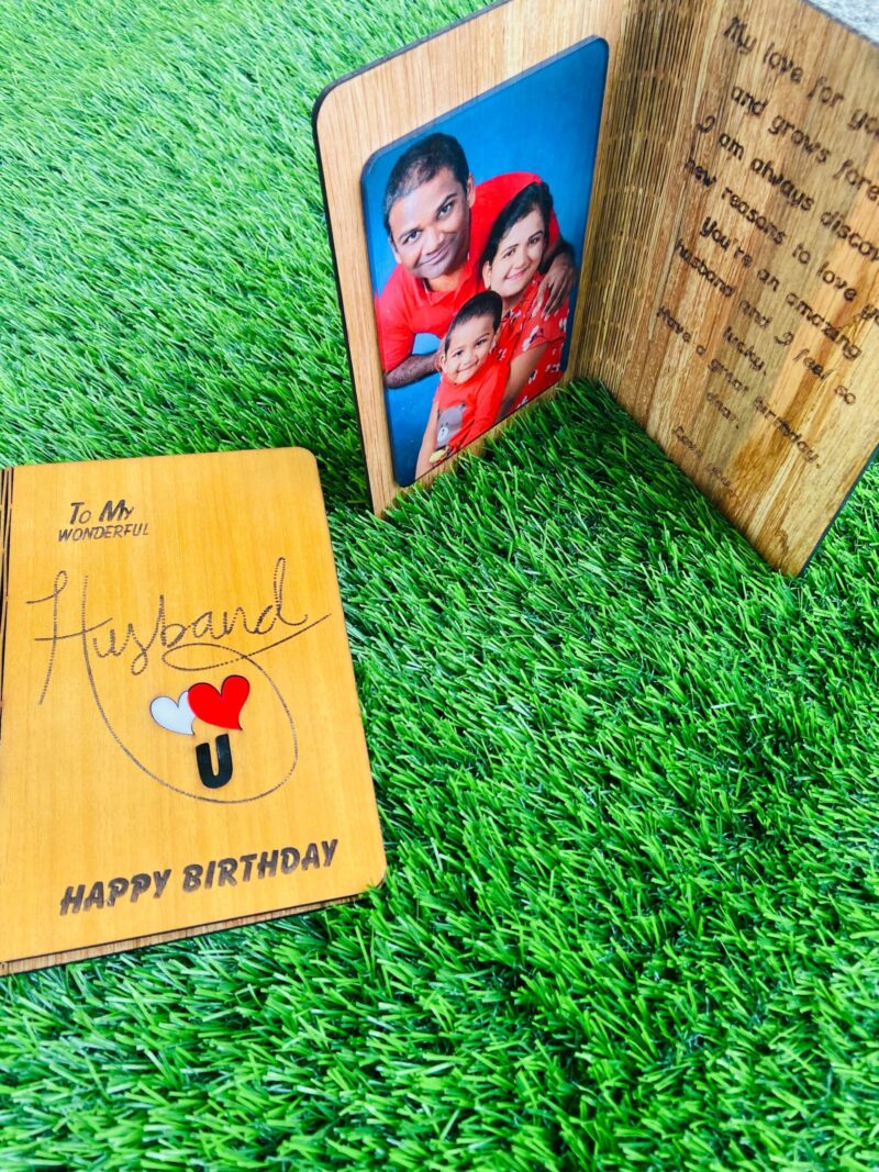 Husband wood greeting - Bubbly Decors