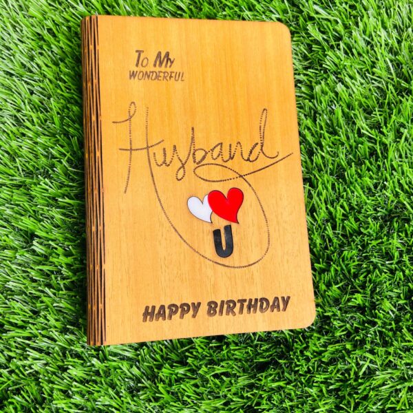 Husband wood greeting - Bubbly Decors