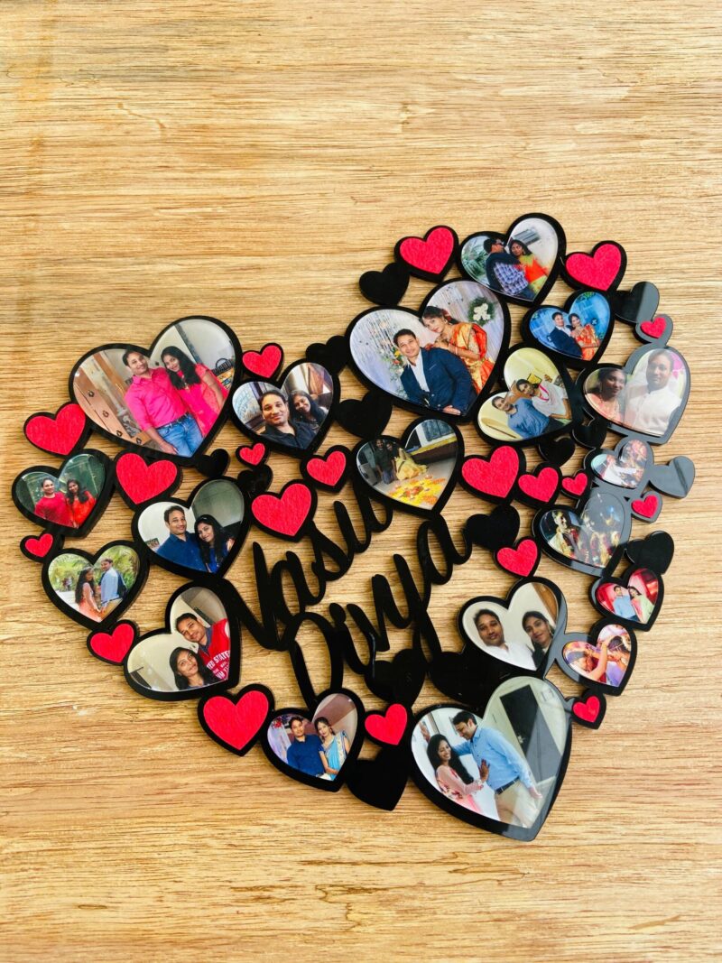 Heart collage Frame - Bubbly Decors