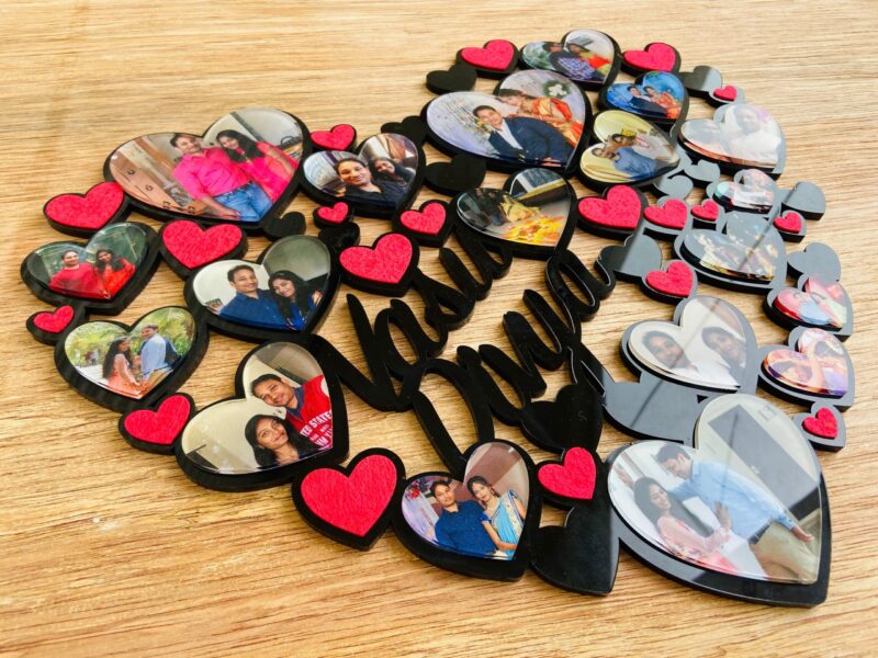 Heart collage Frame - Bubbly Decors