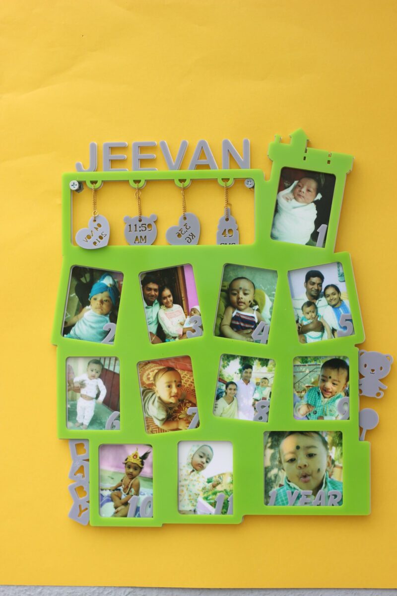Baby 12 months frame - Bubbly Decors