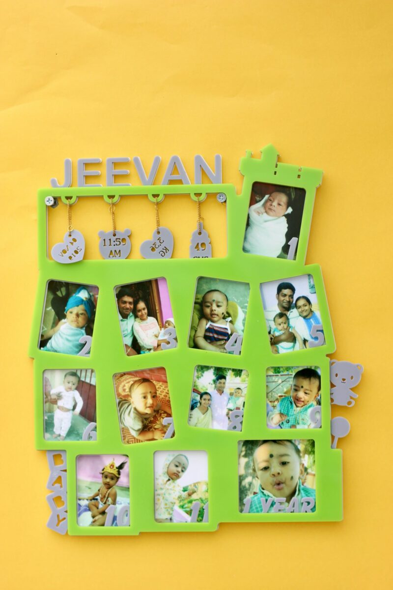 Baby 12 months frame - Bubbly Decors