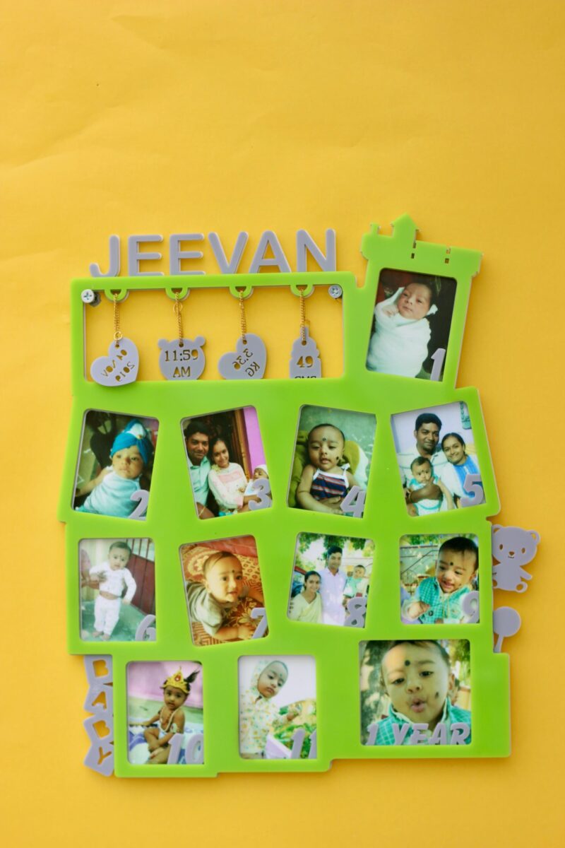 Baby 12 months frame - Bubbly Decors