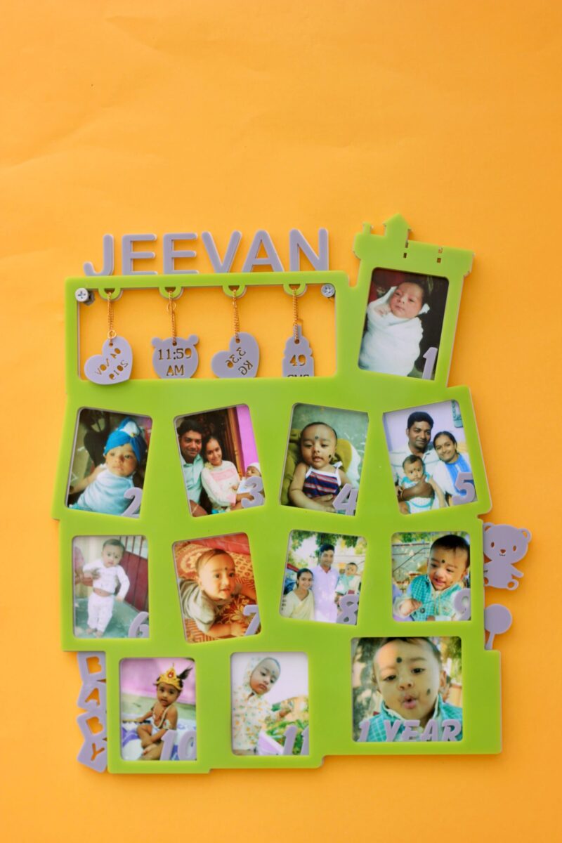 Baby 12 months frame - Bubbly Decors