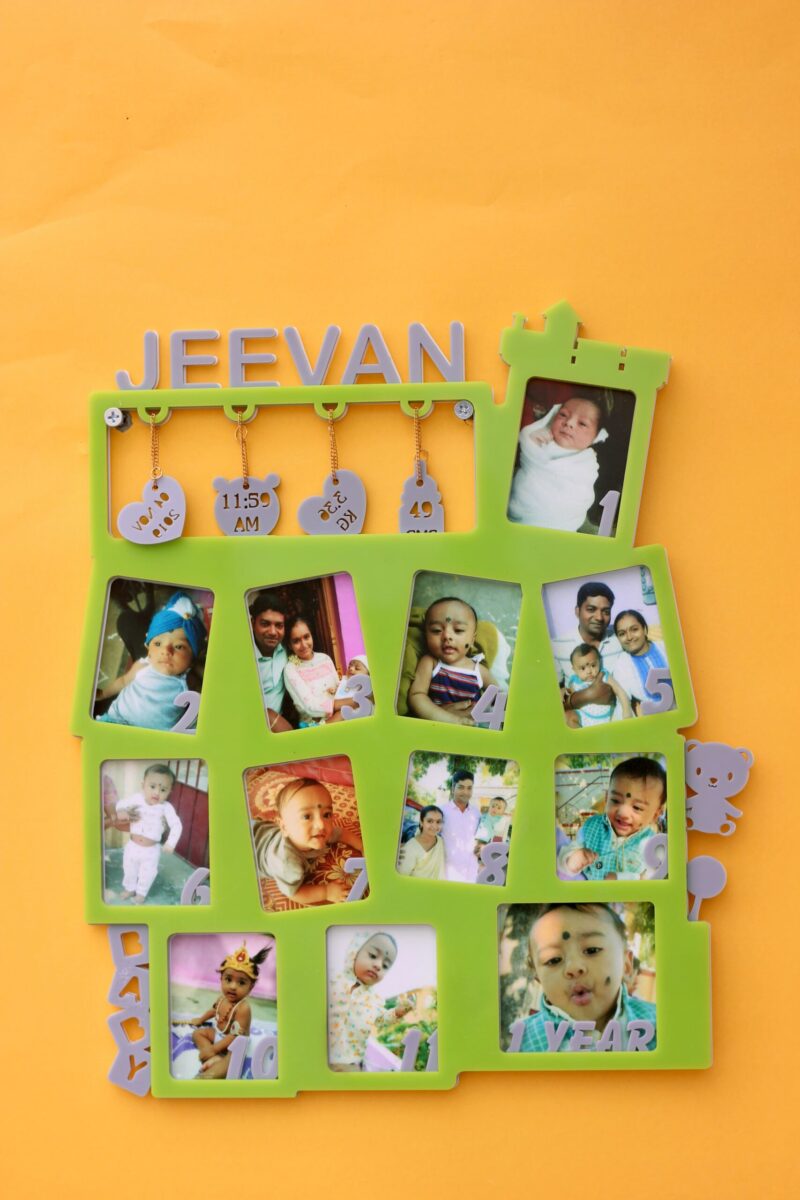 Baby 12 months frame - Bubbly Decors