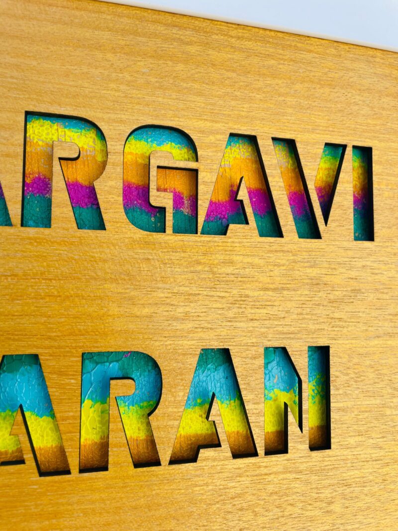 name board colour masked - Bubbly Decors