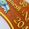 krishna theme name board - Bubbly Decors