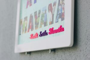Name Masked picture Frame - Bubbly Decors