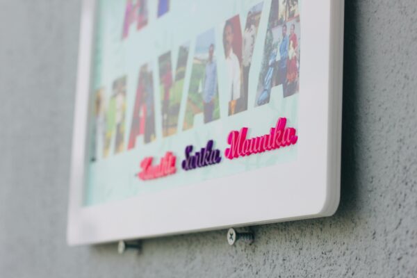 Name Masked picture Frame - Bubbly Decors