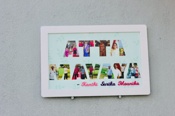 Name Masked picture Frame - Bubbly Decors