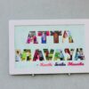 Name Masked picture Frame - Bubbly Decors